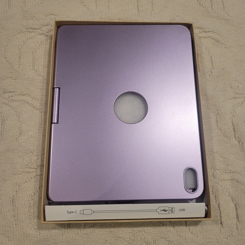 ★ . purple iPad case with keyboard